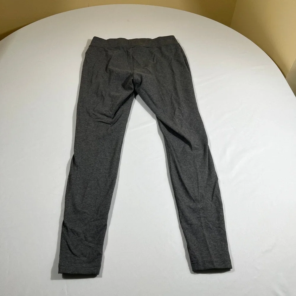 Lands End Leggings Women S/T Gray Starfish Slim Fit Stretch Cotton Blend Pant